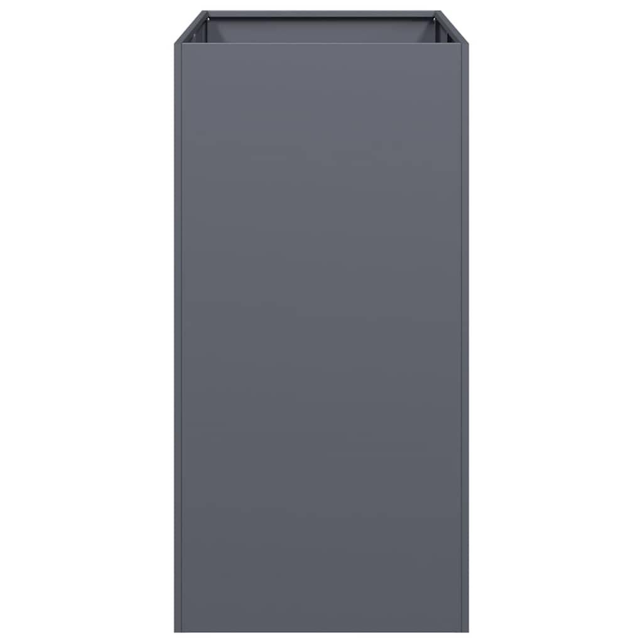 Voir la diapositive 4 : VIDAXL Jardiniere anthracite 40x80x80 cm acier