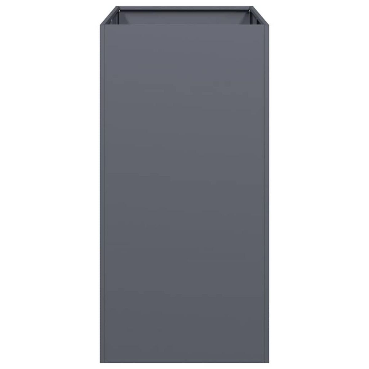 VIDAXL Jardiniere anthracite 40x80x80 cm acier