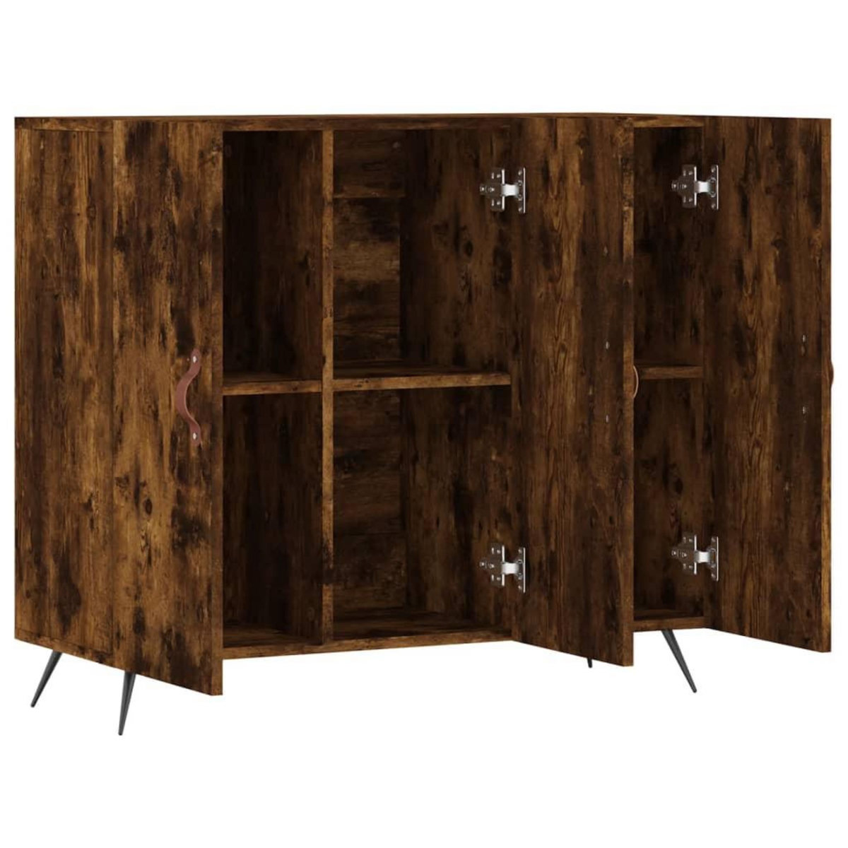 VIDAXL Buffet chene fume 90x34x80 cm bois d'ingenierie
