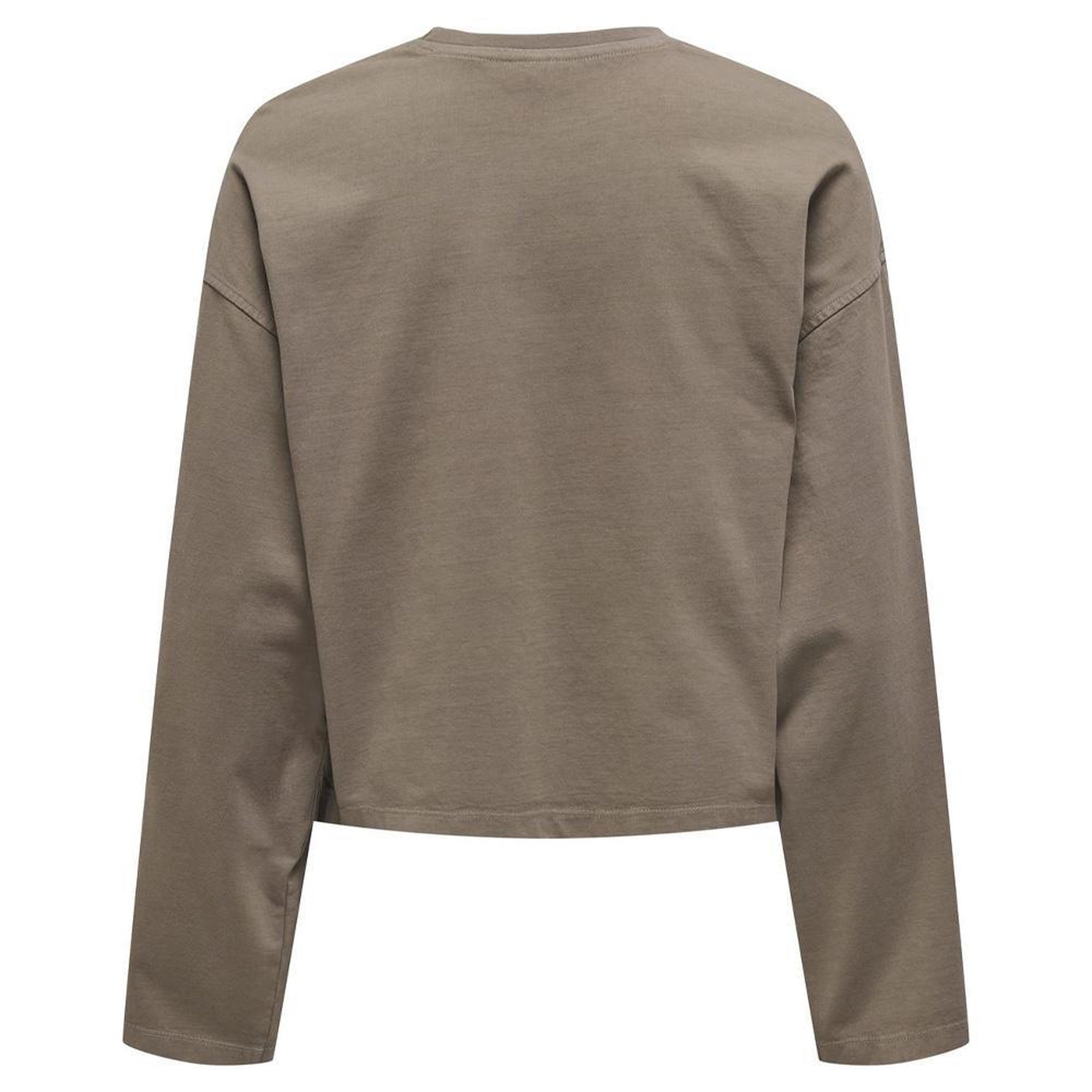 Voir la diapositive 2 : JACQUELINE DE YONG T-Shirt Manches Longues Marron Femme JDY Washed