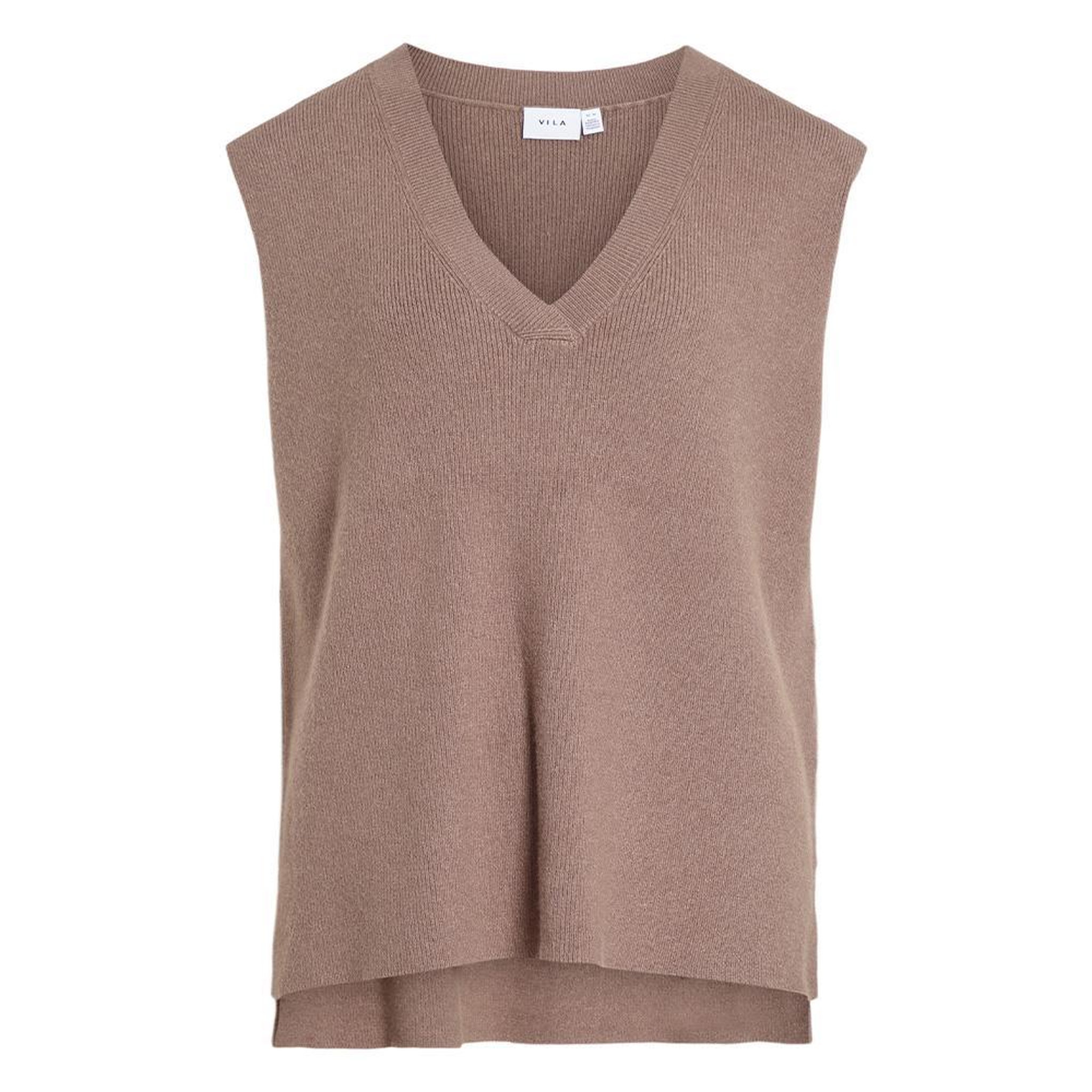 Vila Pull Sans Manches Beige Femme Vila Vichelle. Coloris disponibles : Beige