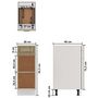 Voir la diapositive 6 : VIDAXL Armoire de plancher tiroir  Lyon  Chene sonoma 30x46x81,5 cm