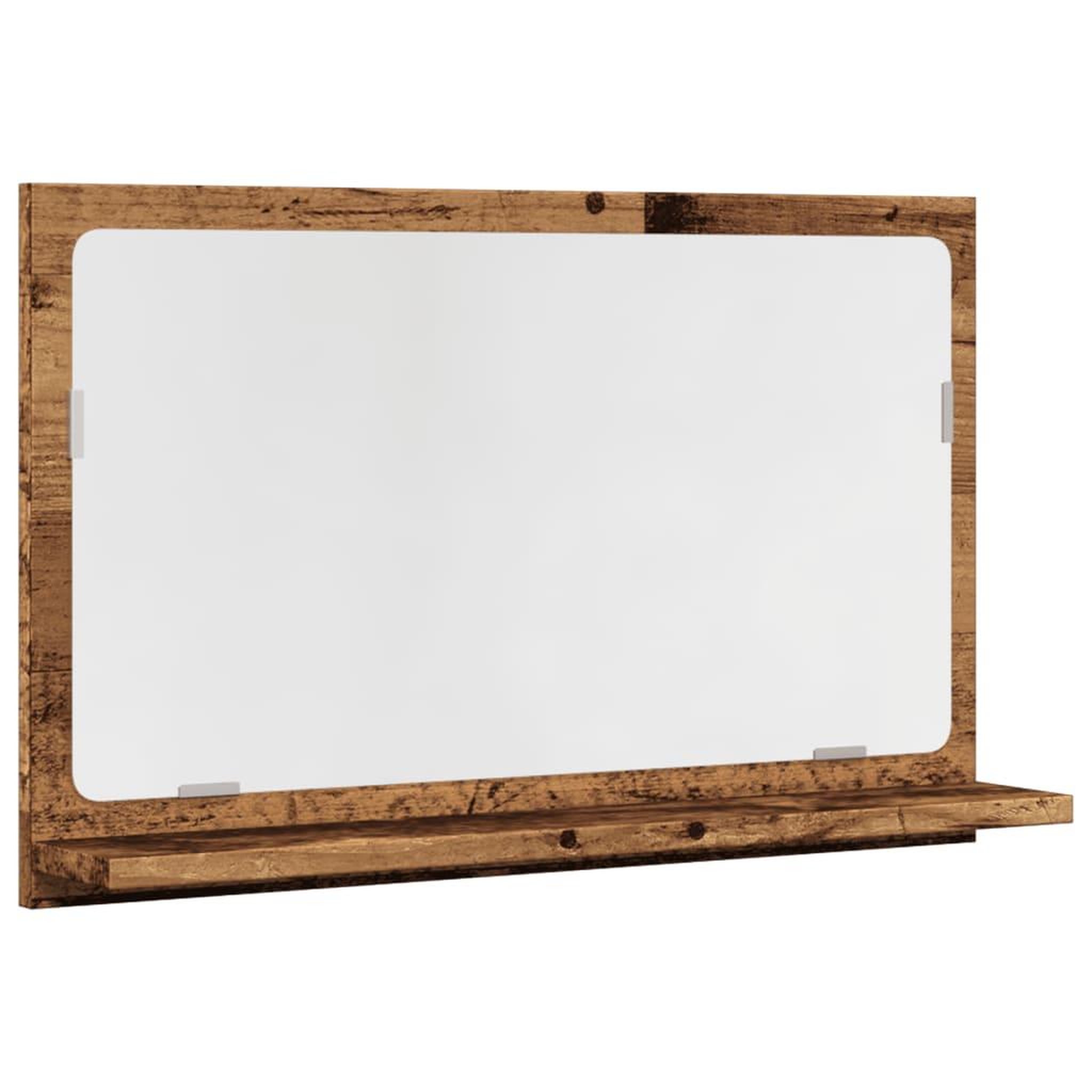 Voir la diapositive 2 : VIDAXL Armoire a miroir de salle de bain vieux bois bois d'ingenierie