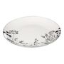 Voir la diapositive 2 : SECRET DE GOURMET Lot de 6 Assiettes Plates  White Floral  27cm Blanc