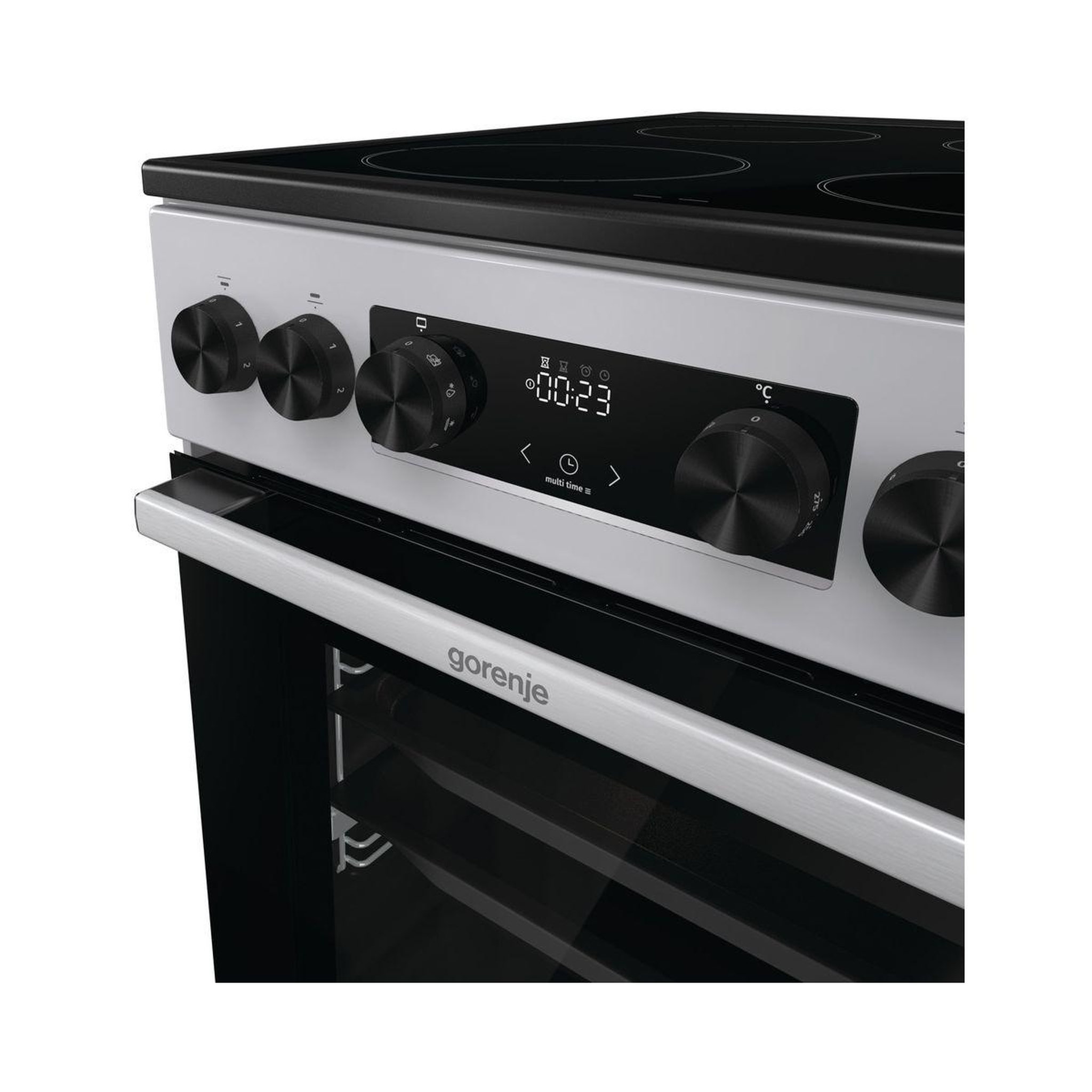 Voir la diapositive 5 : GORENJE Cuisinière vitrocéramique gec5c41sg
