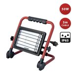 VELAMP Projecteur WAINGRO LED SMD 50W avec support alu pliable et câble 3mt