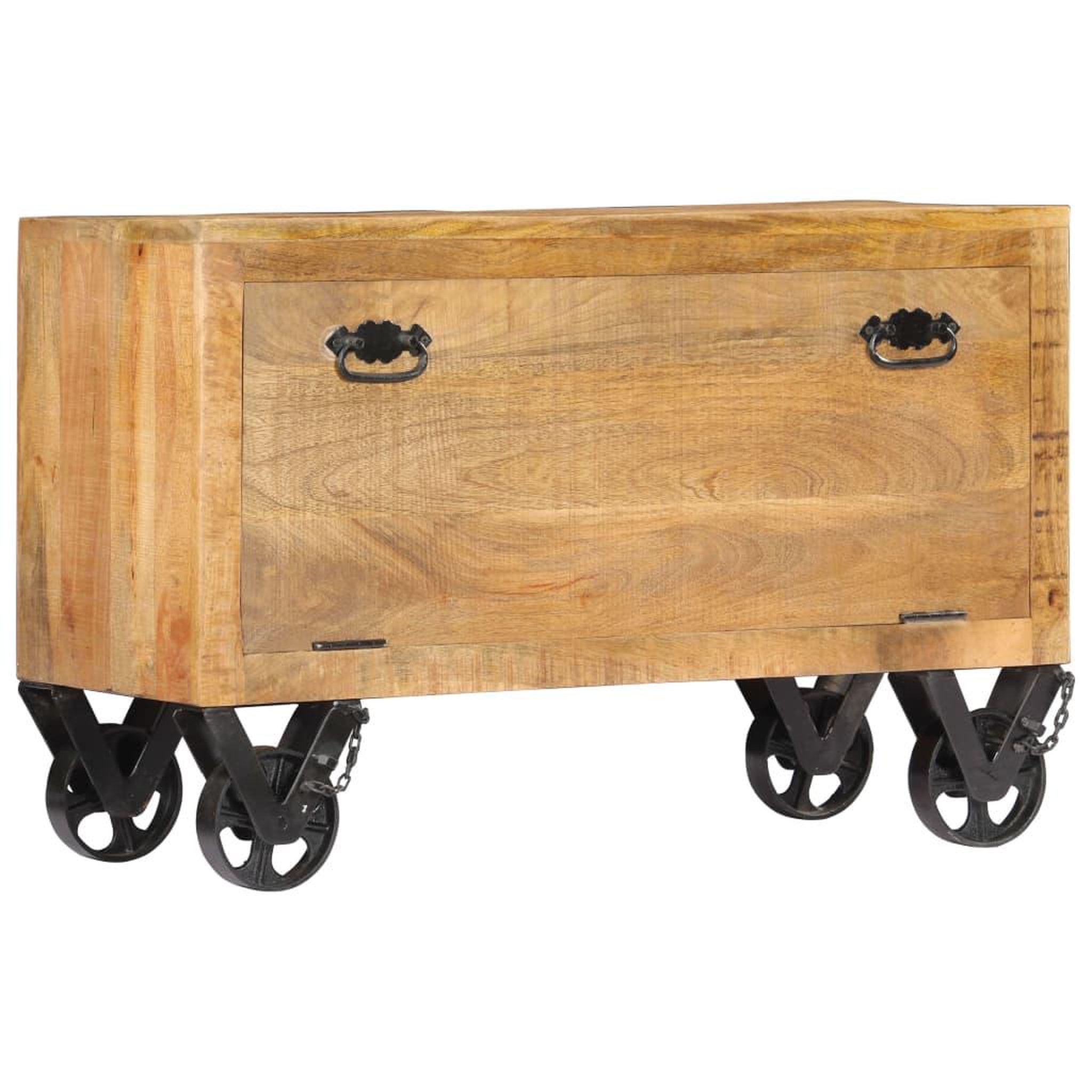 Voir la diapositive 6 : VIDAXL Armoire a chaussures 86x35x55 cm bois de manguier solide
