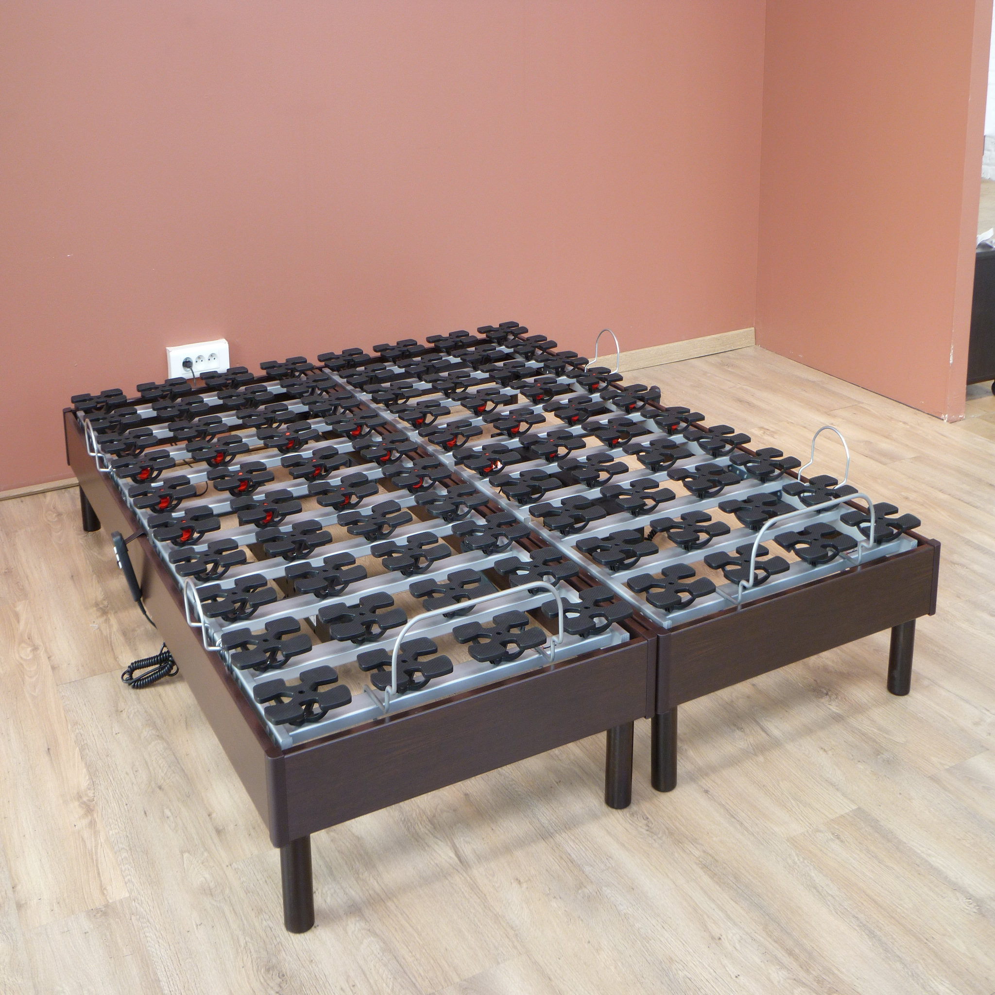 Voir la diapositive 2 : Lit relaxation électrique TPR 100% Latex 3D respirant  180x200 cm  MARIA