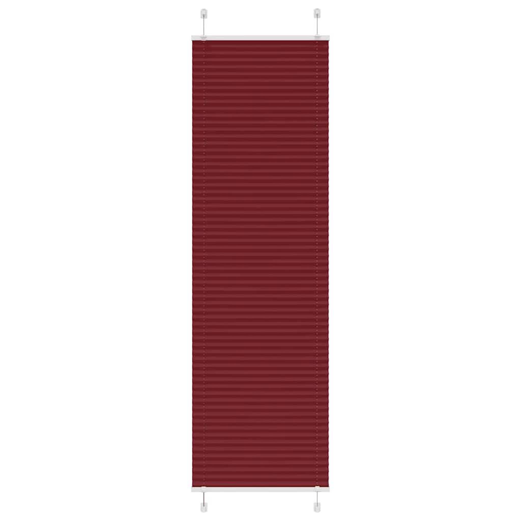 VIDAXL Store plisse rouge bordeaux 60x200 cm largeur du tissu 59,4 cm