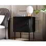 Voir la diapositive 6 : BEST MOBILIER Lavaggi - table de chevet - noir - 45 cm
