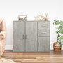 Voir la diapositive 1 : VIDAXL Buffet Gris beton 91x29,5x75 cm Bois d'ingenierie