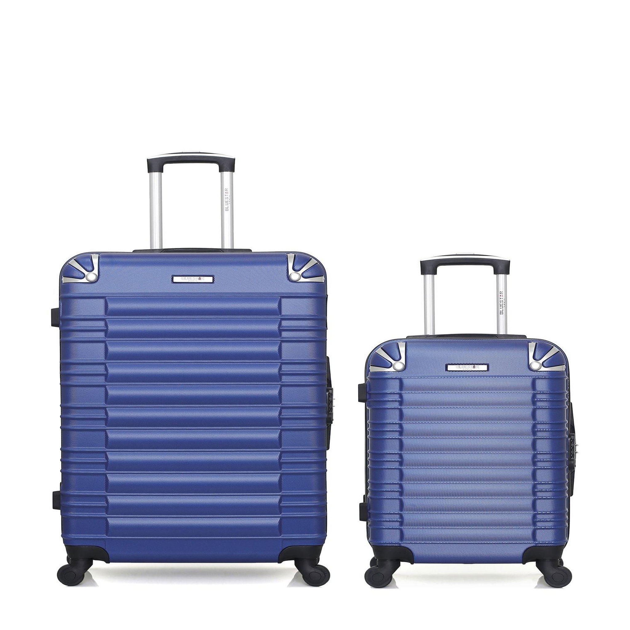 BLUESTAR BLUESTAR - LOT DE 2 - Valises grand format et cabine LIMA. Coloris disponibles : Gris