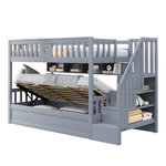 MERAX Lit superposé 90x200cm. Coloris disponibles : Blanc