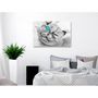 Voir la diapositive 2 : Paris Prix Tableau Imprimé  Happy Look Wide Blue