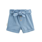 Petit Béguin Short enfant en chambray Ciao Milano. Coloris disponibles : Bleu