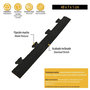 Voir la diapositive 6 : INTEC Pack 5 Bordures Males pour Dalle PVC noire Clipsable Sol Antidérapant Carré Garage Atelier PS50CRN/M INTEC
