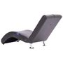 Voir la diapositive 5 : VIDAXL Chaise longue de massage avec oreiller gris similicuir