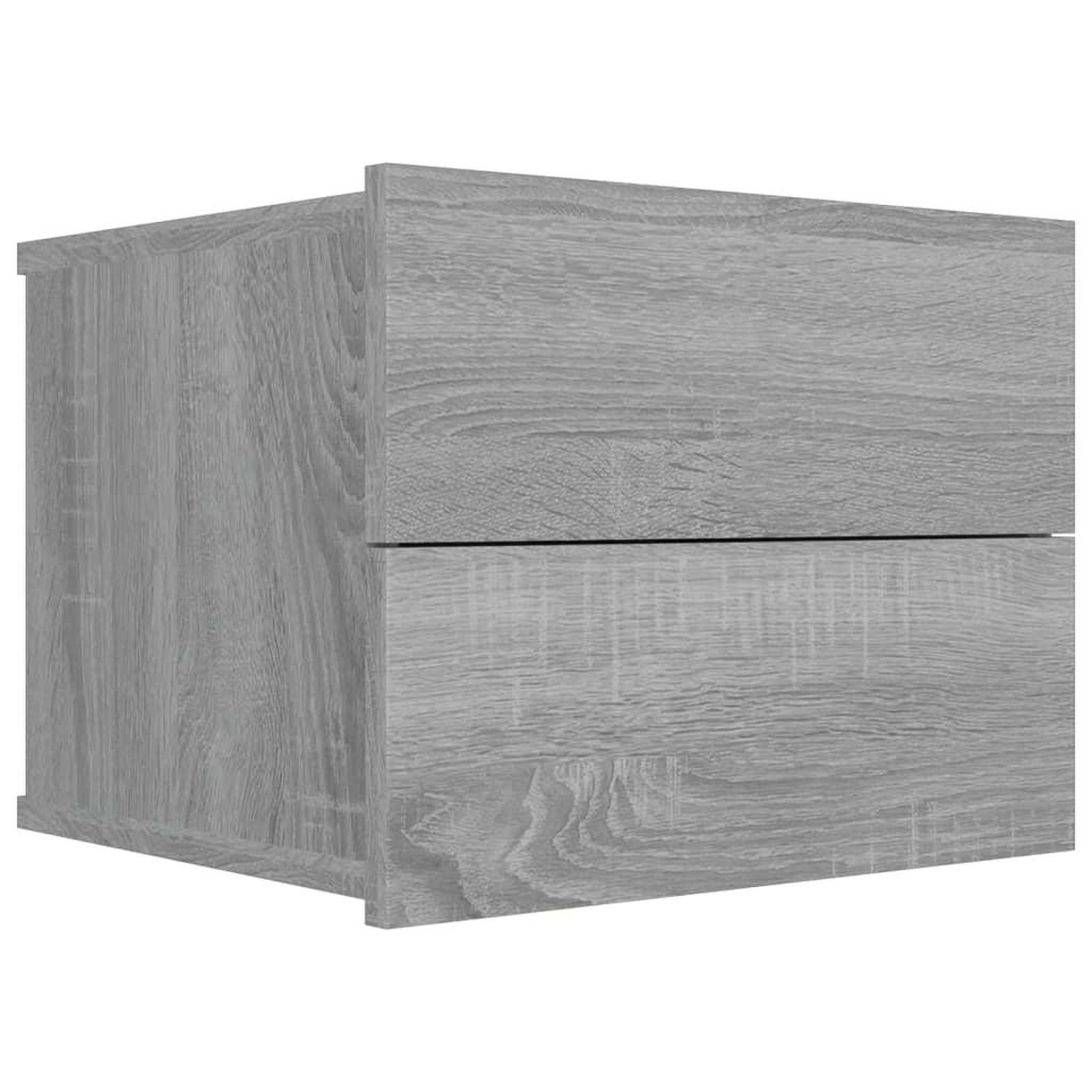 Voir la diapositive 4 : VIDAXL Tables de chevet 2 pcs Sonoma gris 40x30x30cm Bois d'ingenierie