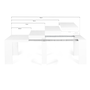 Voir la diapositive 4 : ID MARKET Table console extensible ORLANDO 10 personnes 235 cm bois blanc