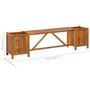 Voir la diapositive 6 : VIDAXL Banc de jardin avec 2 jardinieres 150x30x40 cm Bois d'acacia