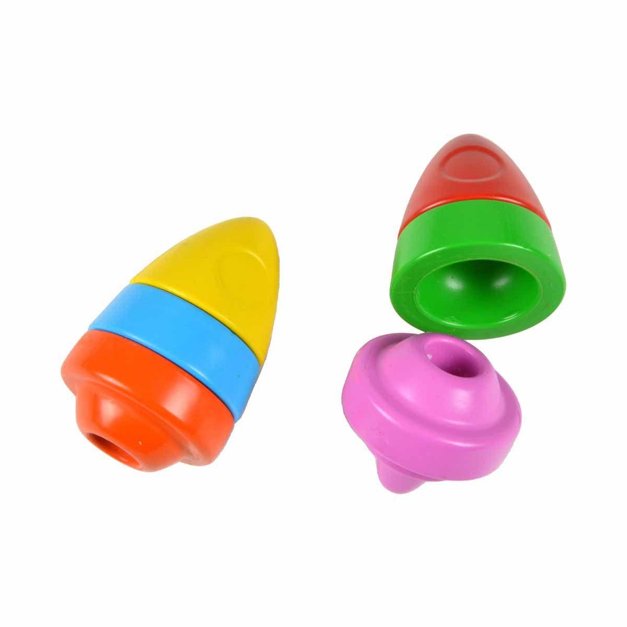 Voir la diapositive 1 : HOMEA Crayons de Cire 6 Couleurs  Fusée  Multicolore
