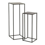 Paris Prix Lot de 2 Tables d'Appoint  Lovra  85cm Noir