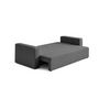 Voir la diapositive 3 : BEST MOBILIER Topaze - canapé 3 places - convertible avec coffre - en tissu bouclette