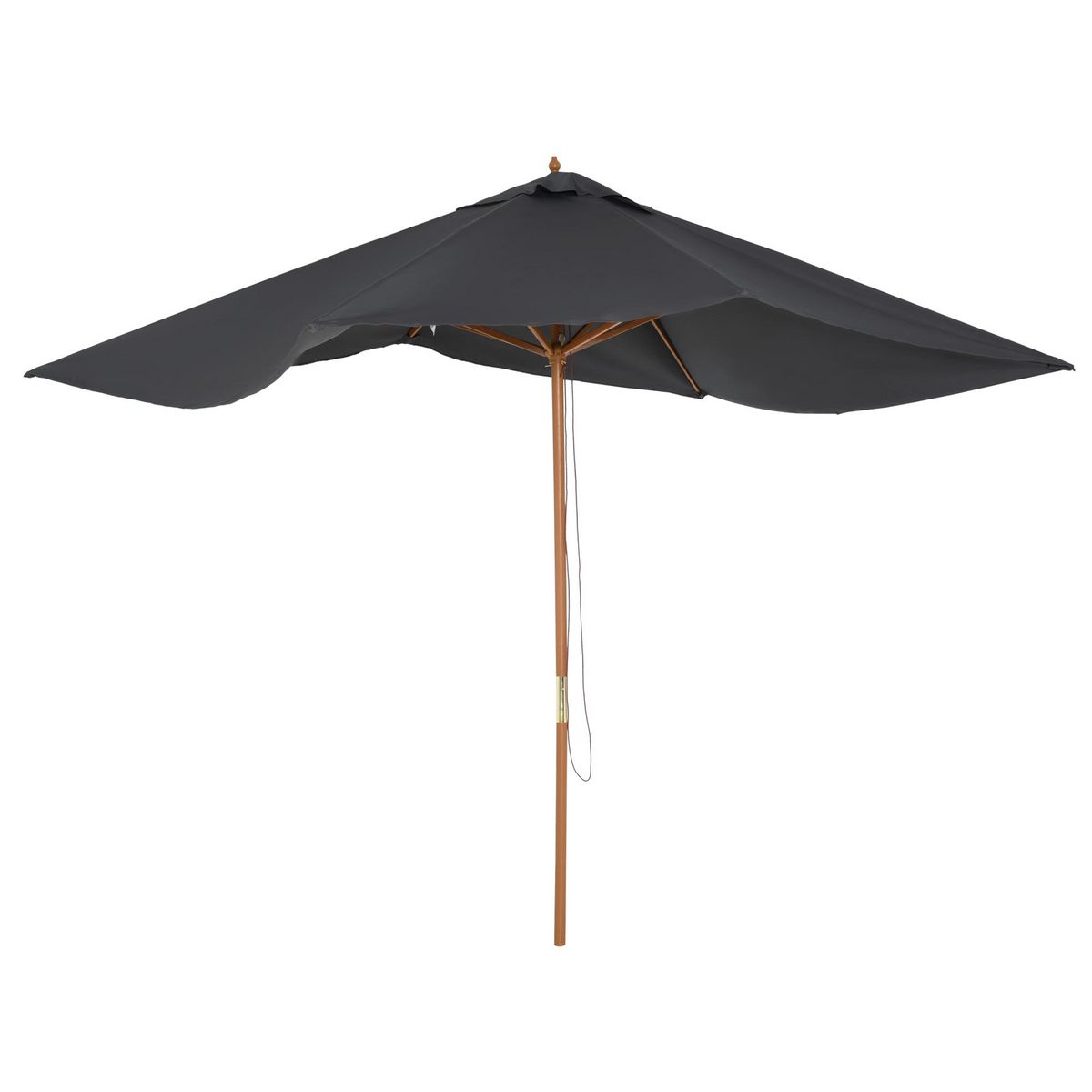OUTSUNNY Parasol droit rectangulaire de jardin grande taille dim. 3L x 2l x 2,5H m anthracite