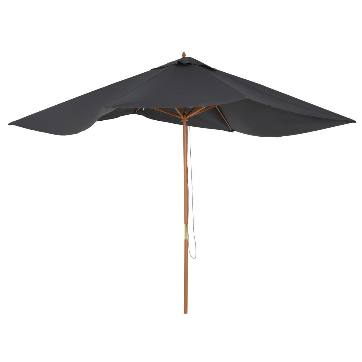 OUTSUNNY Parasol droit rectangulaire de jardin grande taille dim. 3L x 2l x 2,5H m anthracite