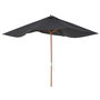 Voir la diapositive 4 : OUTSUNNY Parasol droit rectangulaire de jardin grande taille dim. 3L x 2l x 2,5H m anthracite