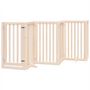 Voir la diapositive 3 : VIDAXL Barriere pour chiens avec porte pliable 9panneaux bois peuplier