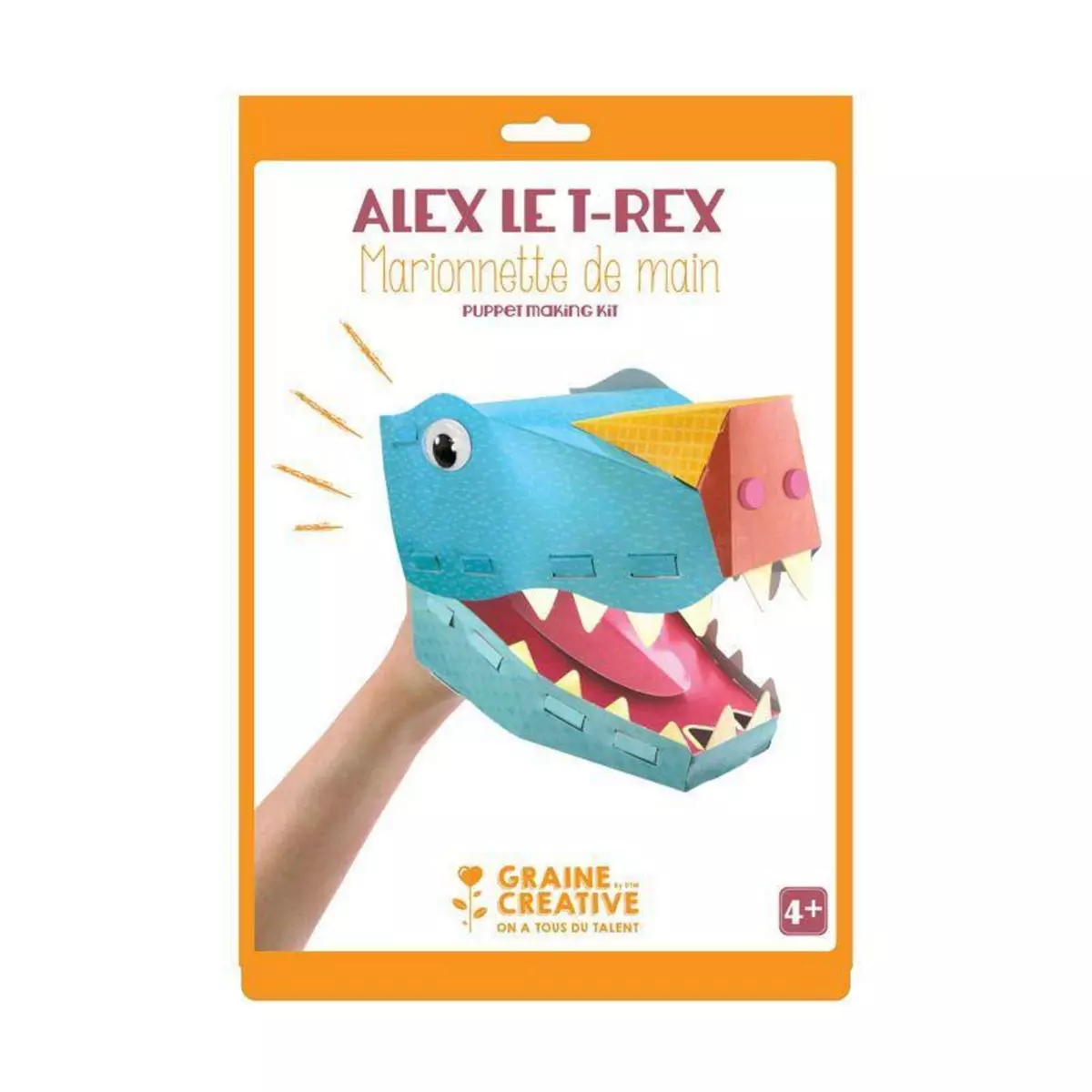 Graine créative Marionnette de main - T-rex