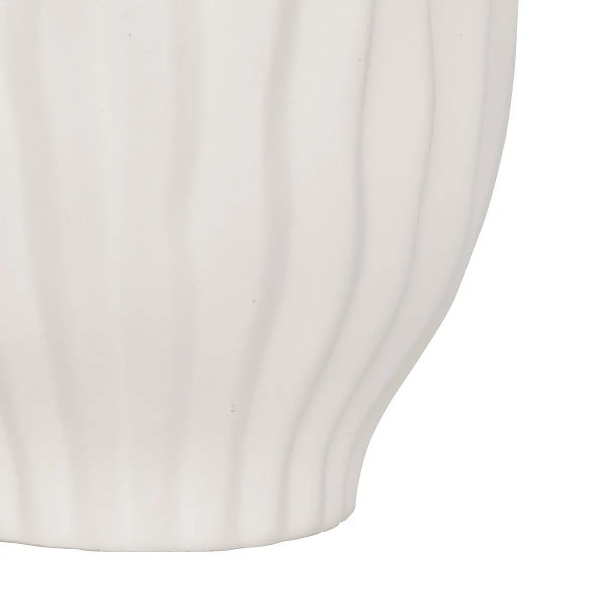 Voir la diapositive 3 : ATMOSPHERA Vase design en céramique  fernan  22cm blanc