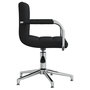 Voir la diapositive 4 : VIDAXL Chaise pivotante de bureau Noir Tissu