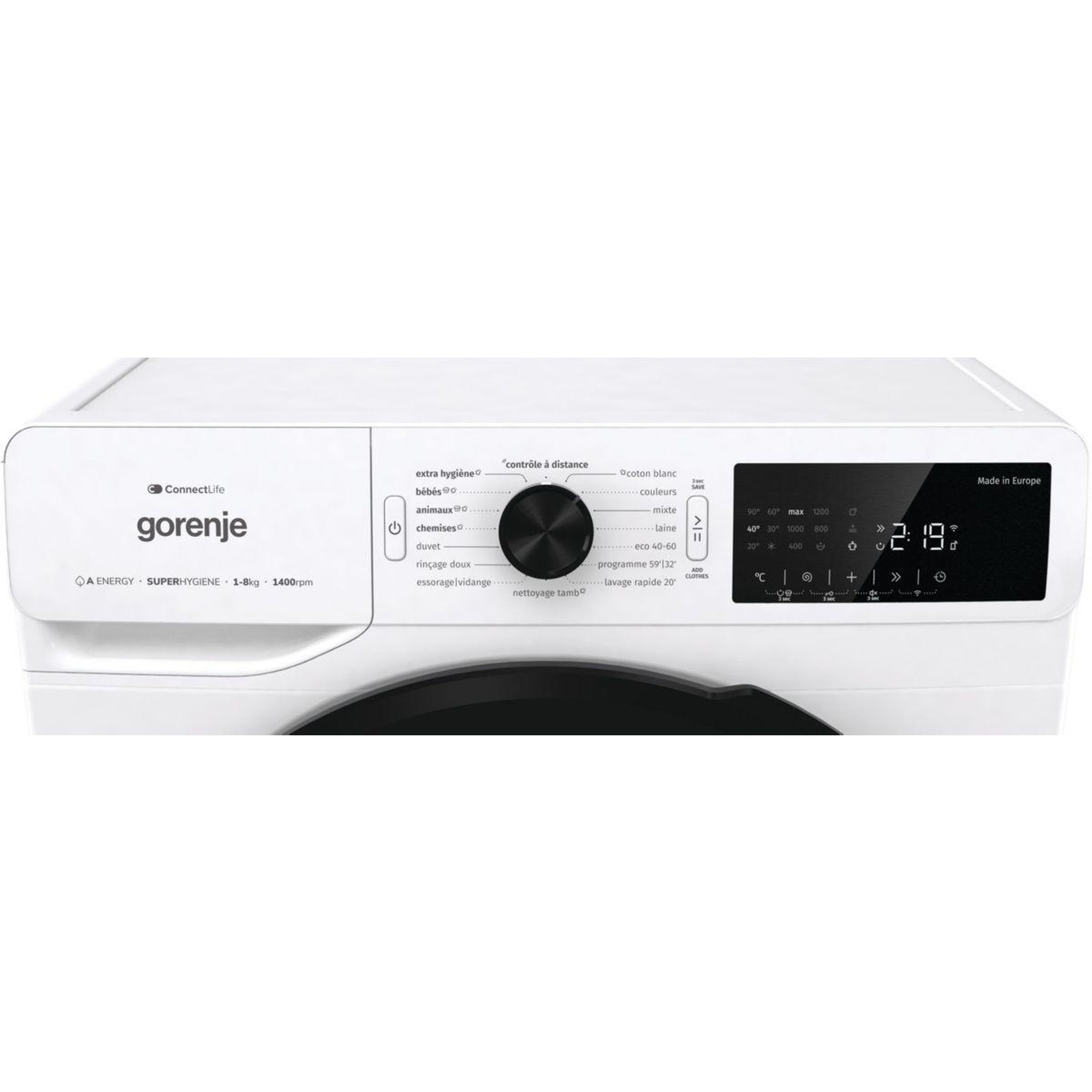 Voir la diapositive 4 : GORENJE Lave linge hublot WGPNEI84A1DS