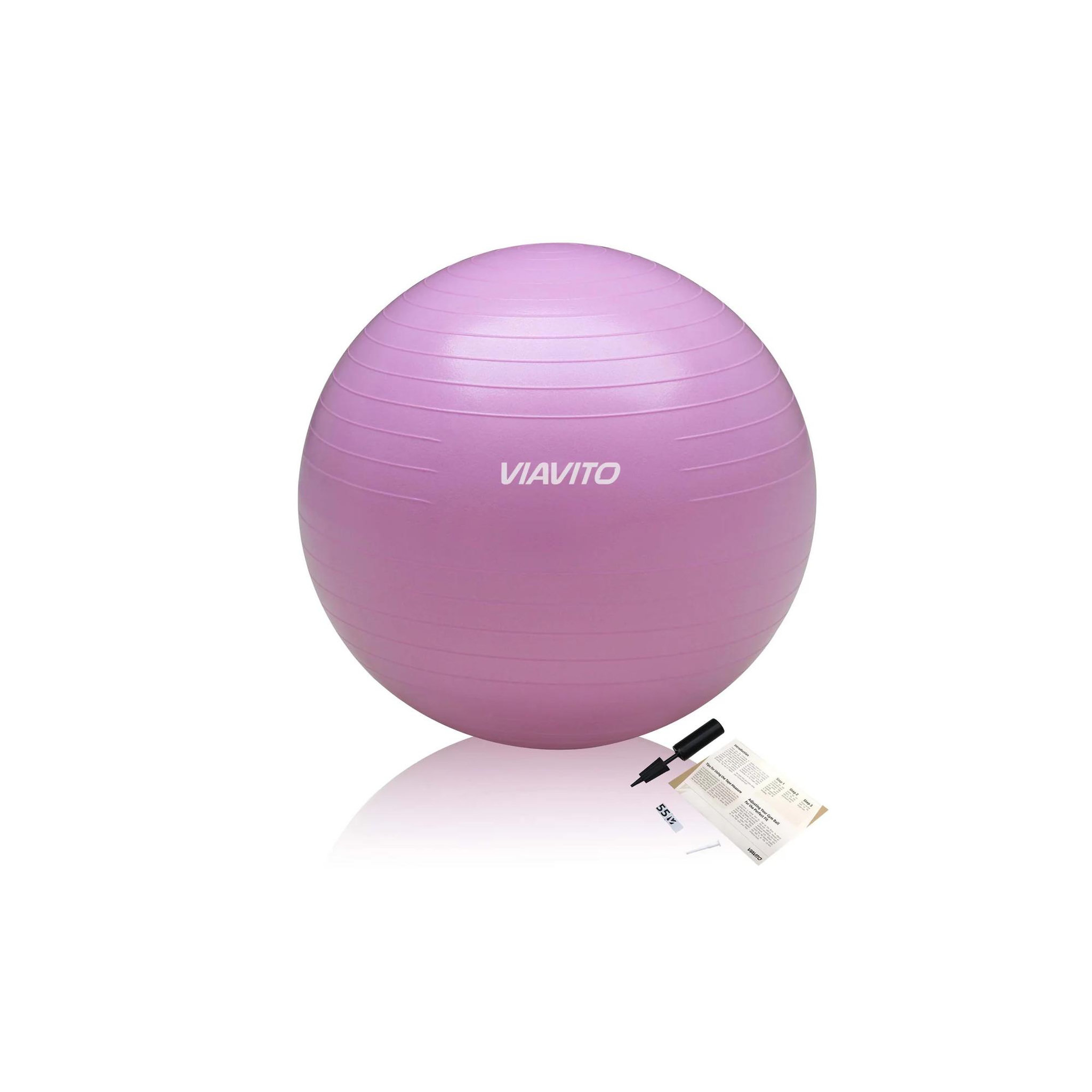 Voir la diapositive 2 : VIAVITO Ballon de gymnastique  - viavito - 55 cm - anti burst - vert