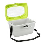 Trixie TRIXIE Box de transport Mini-Capri 40 × 22 × 30 cm gris clair/vert pour rongeurs