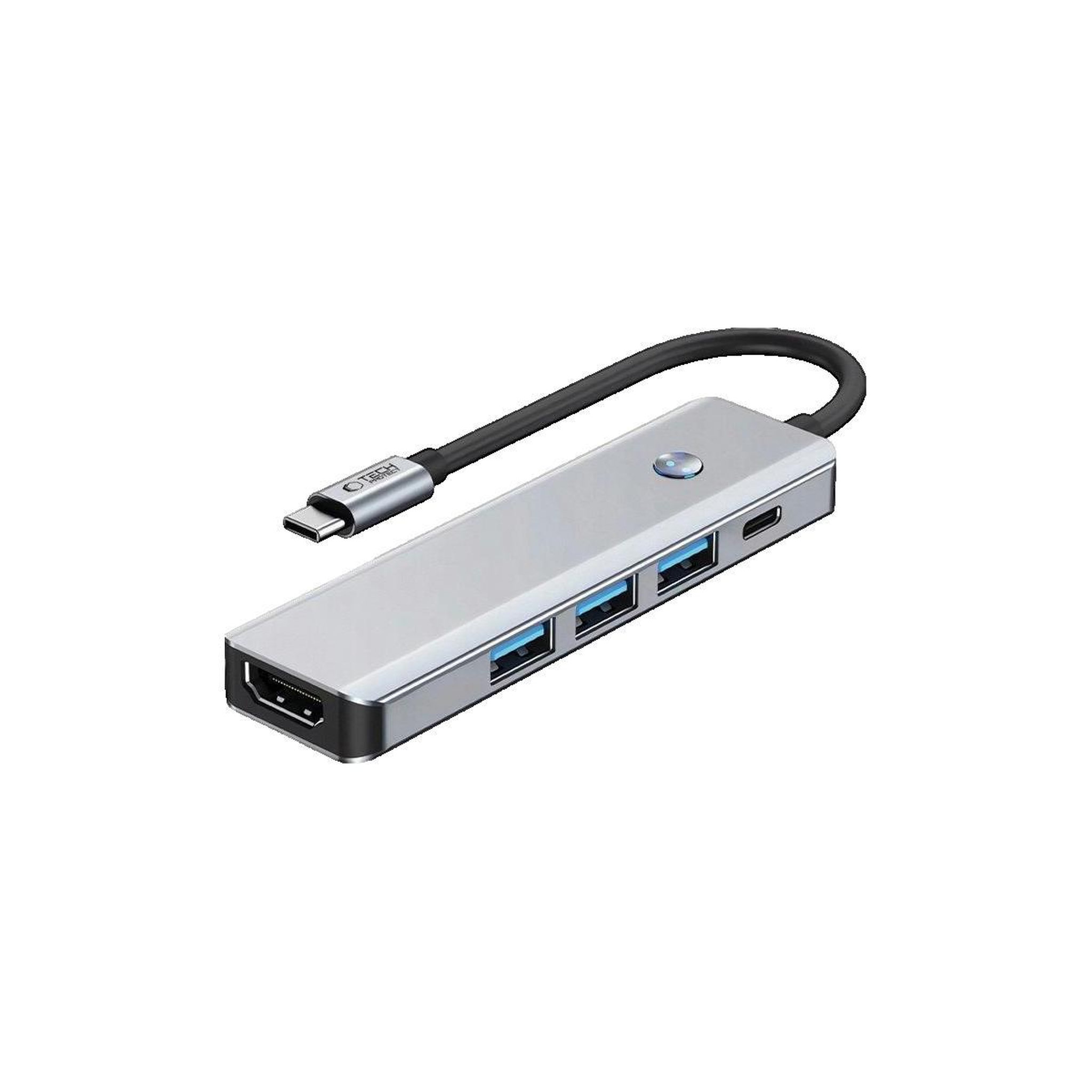 Voir la diapositive 2 : tech21 Adaptateur USB Tech-Protect HB01 Gris spatial