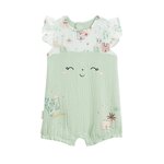 Petit Béguin Barboteuse bébé en gaze de coton Arya. Coloris disponibles : Beige