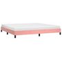 Voir la diapositive 3 : VIDAXL Cadre de lit sans matelas rose 200x200 cm velours
