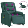 Voir la diapositive 4 : VIDAXL Fauteuil de massage inclinable electrique Vert fonce Tissu