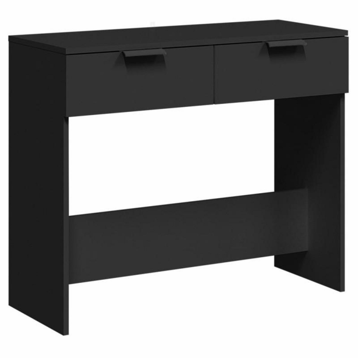 VIDAXL Table console noir 90x36x75 cm bois d ingénierie