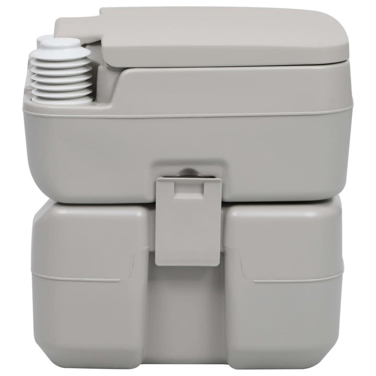 VIDAXL Toilette portable de camping Gris 20+10 L