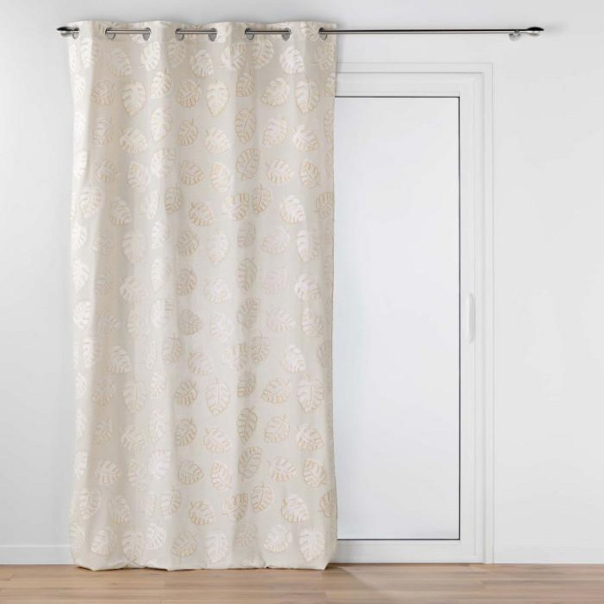 Paris Prix Rideau à Œillets Imprimé  Evasion  140x240cm Beige