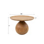Voir la diapositive 4 : LISA DESIGN Raja - table basse - en bois massif d'acacia - 60 cm