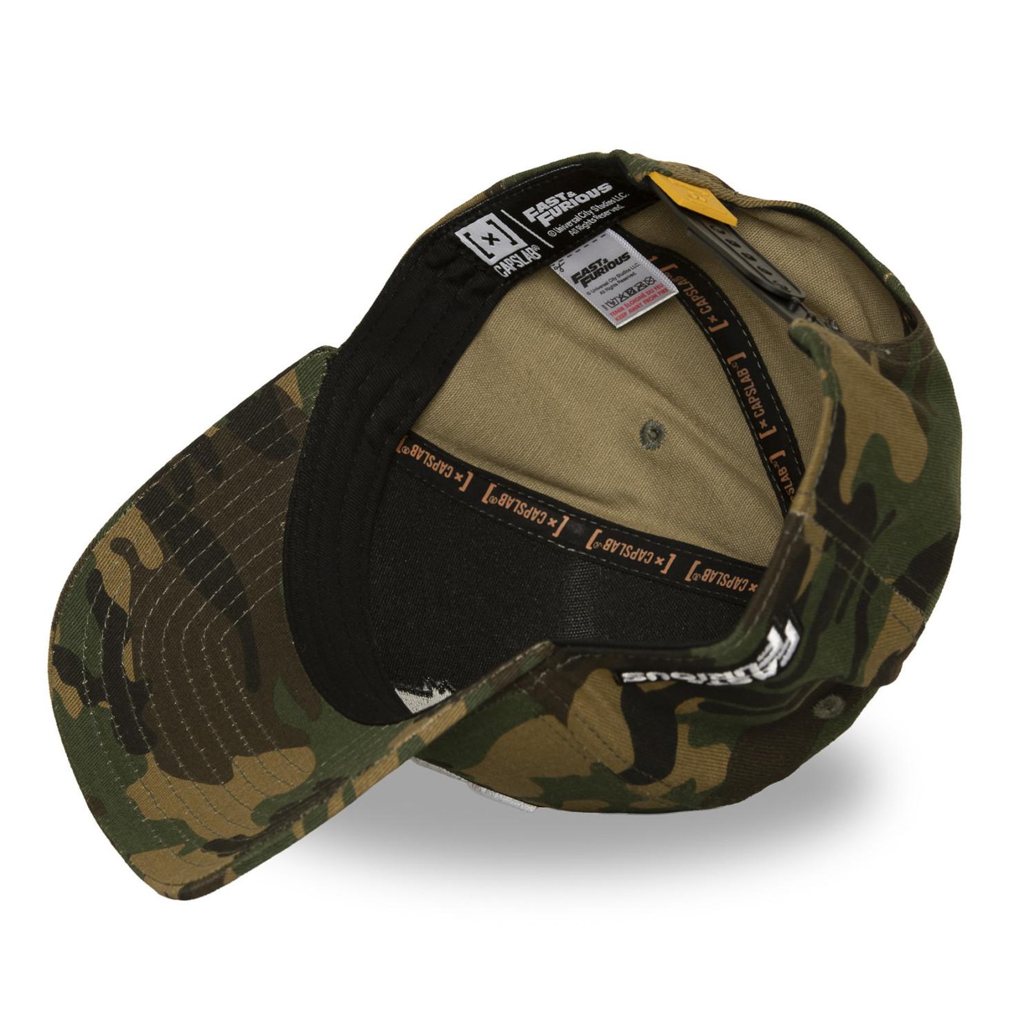 Voir la diapositive 5 : CAPSLAB Casquette trucker premium avec broderie fast and furious logo