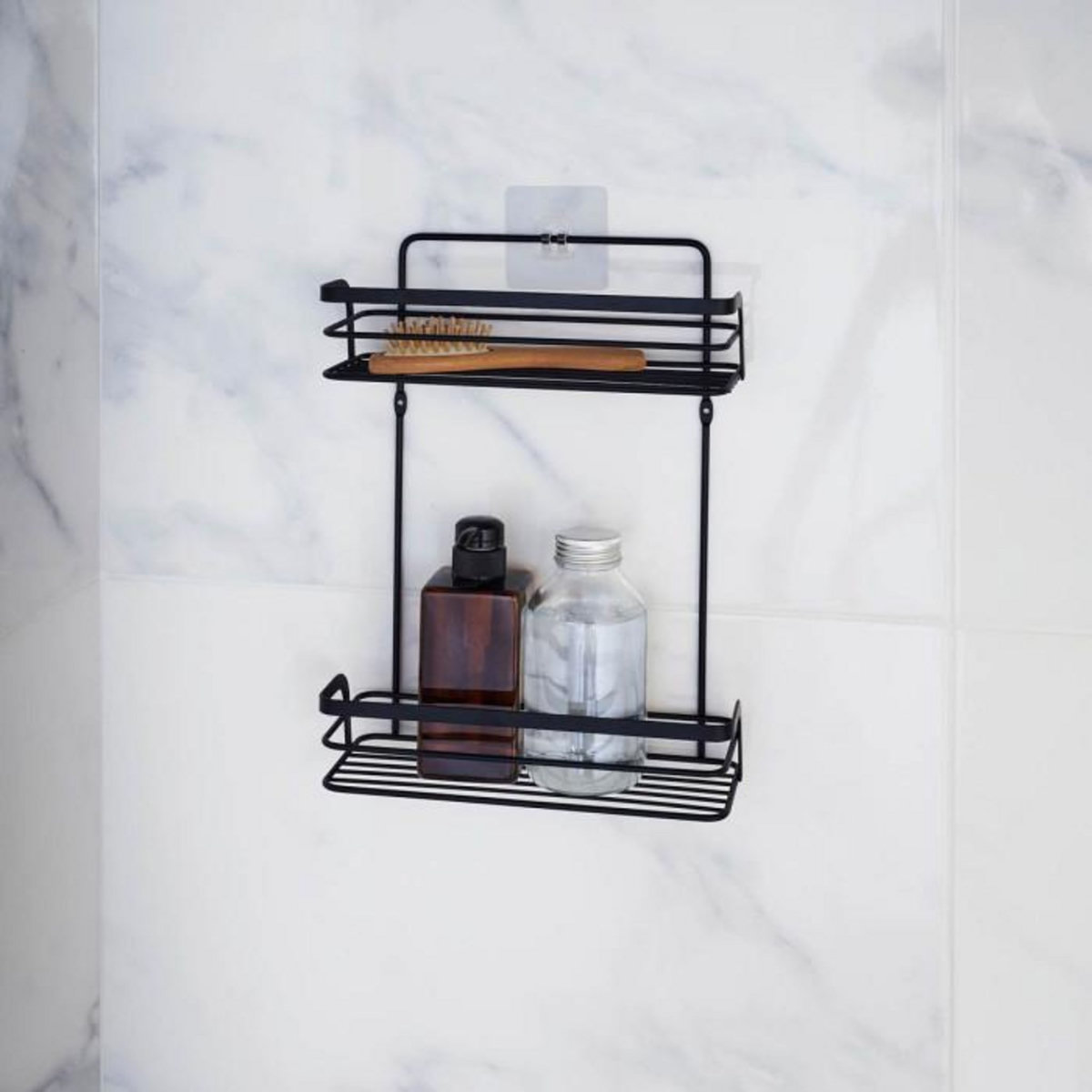 Paris Prix Serviteur de Douche 2 Niveaux  Filaire Premium  35cm Noir