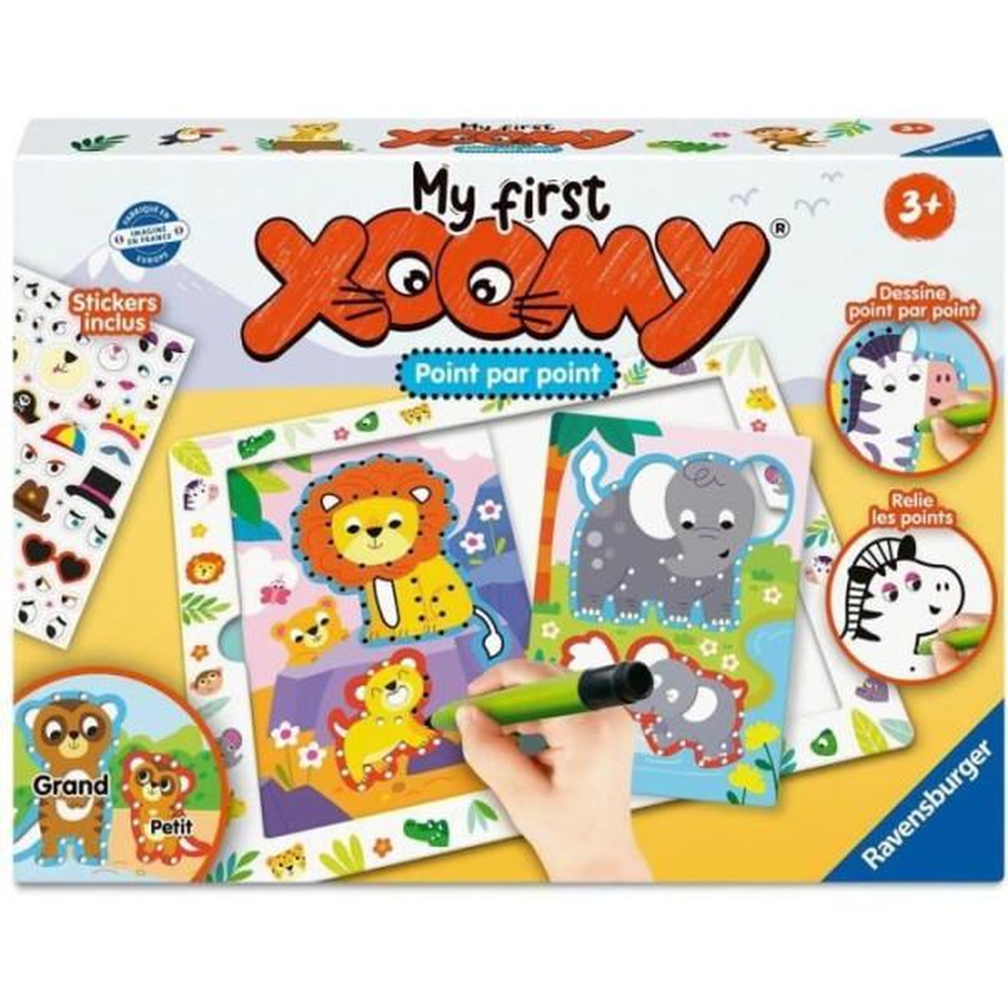 RAVENSBURGER My First Xoomy, Point par Point, Mes premiers dessins, Dessin, Loisir créatif, Des 3 ans, 23752, Ravensburger
