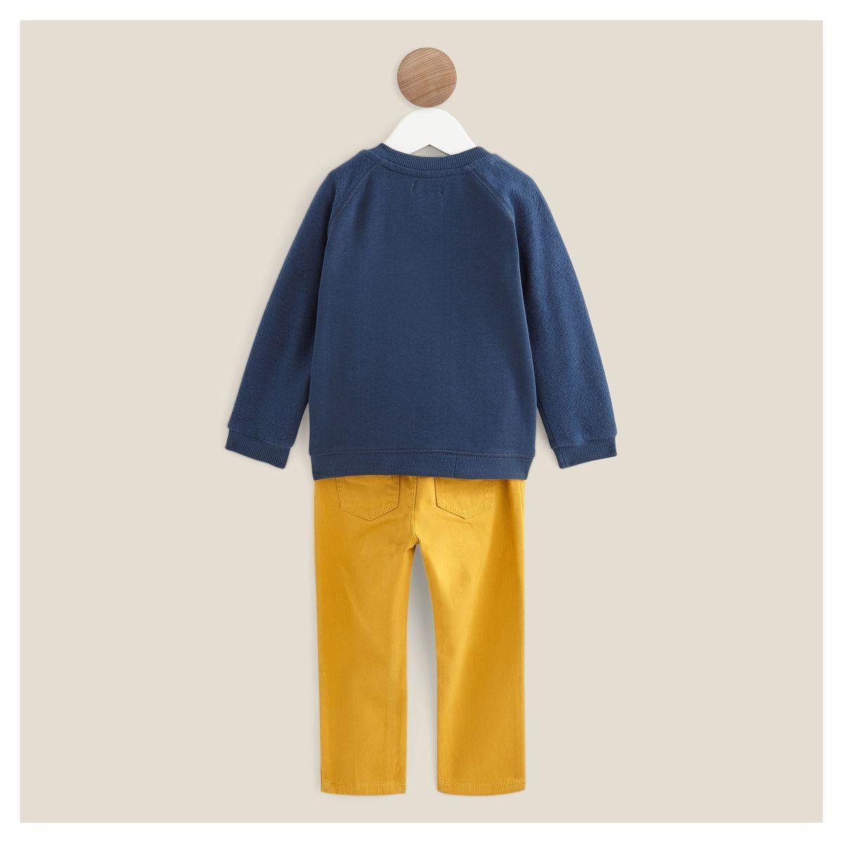 IN EXTENSO Ensemble t-shirt manches longues + cardigan