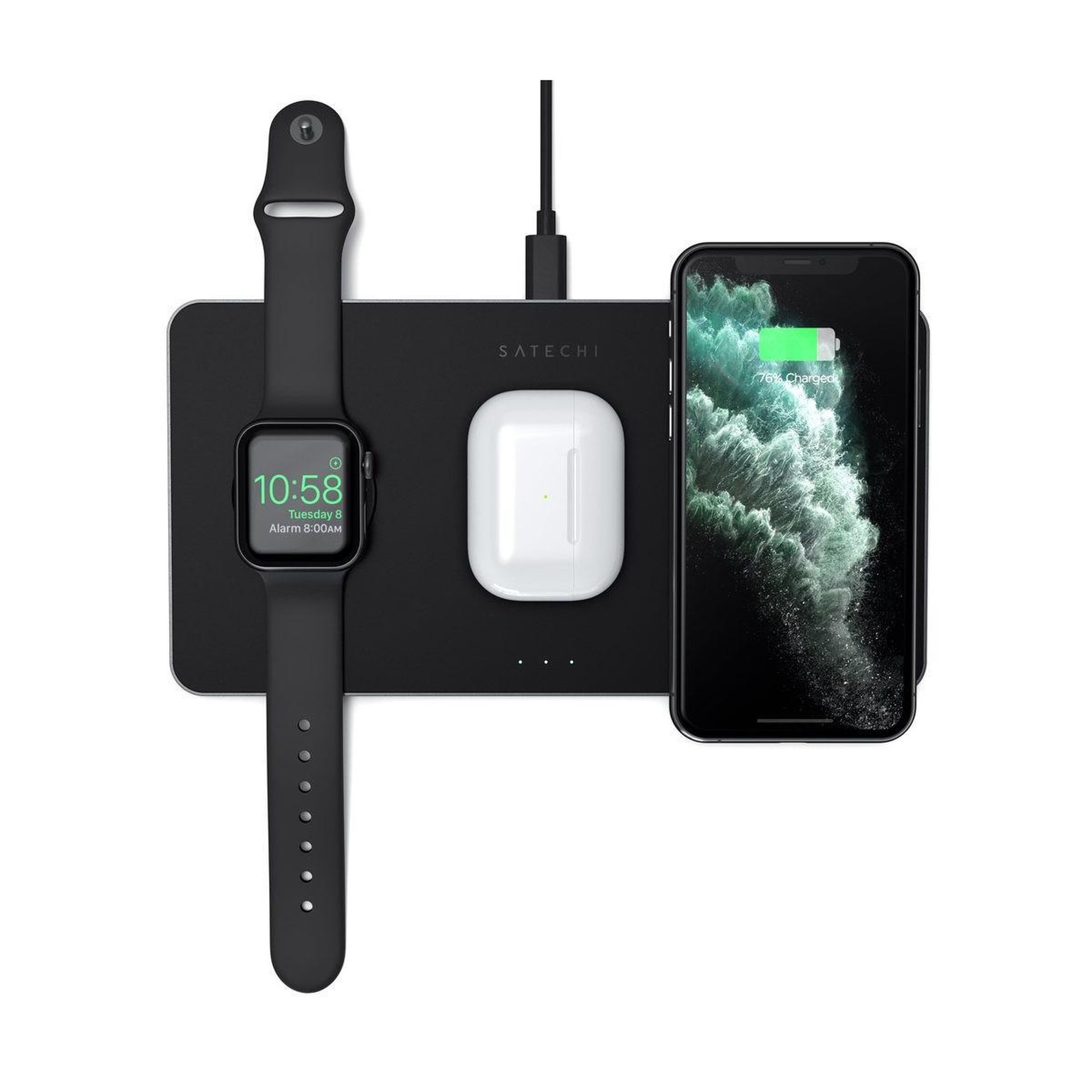 Voir la diapositive 3 : SATECHI Satechi st-x3twcpm chargeur d'appareils mobiles noir intérieure